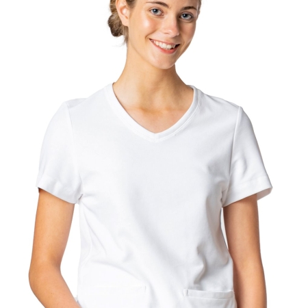 camiseta mujer manga corta nature blanco norvil crisan
