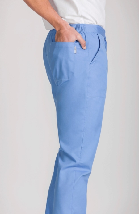 pantalón goma posterior cintura unisex colores azul norvil crisan