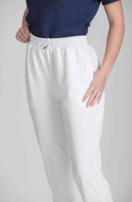 pantalón pijama cordón unisex blanco norvil crisan